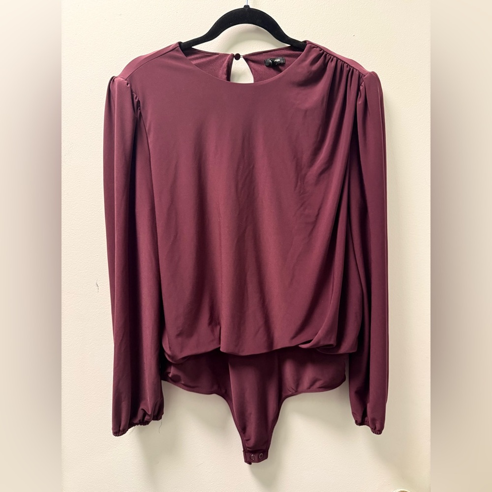 Express Deep Burgundy Bodysuit